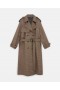 Stella Mccartney Belted Herringbone Trench Coat Prince Of Wales Check | Women Coats And Jackets