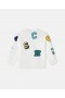 Stella Mccartney Brand Initials Embroidered Sweatshirt Cream | Kids T-Shirts And Sweatshirt