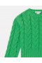 Stella Mccartney Cable Knit Sweater Green | Kids Sweaters & Cardigans