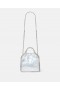 Stella Mccartney Cracked Metallic Falabella Tiny Tote Bag Silver | Women Top-Handle Bags