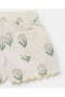 Stella Mccartney Daisies Elasticated Scalloped-trim Shorts Cream | Kids Pants & Shorts