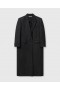 Stella Mccartney Double-breasted Long Wool Coat Concrete | Women Coats And Jackets