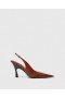 Stella Mccartney Elsa Pointed Toe Slingbacks Brown | Women Heels