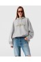 Stella Mccartney Floral Embroidered Logo Hoodie Gray Melange | Women Sweatshirts And T-Shirts