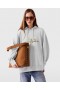 Stella Mccartney Floral Embroidered Logo Hoodie Gray Melange | Women Sweatshirts And T-Shirts