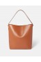 Stella Mccartney Frayme Whipstitch Tote Bag Tan Brown | Women Top-Handle Bags