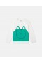 Stella Mccartney Frog Graphic Crewneck Sweatshirt White/green | Kids T-Shirts And Sweatshirt