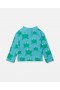 Stella Mccartney Frog Print Swim Top Blue/green | Kids Baby Boys