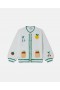 Stella Mccartney Fruit Embroidered Cardigan Cream | Kids Sweaters & Cardigans