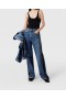 Stella Mccartney Lace High-rise Straight Leg Jeans Vintage Wash Blue Denim | Women Denim