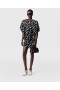 Stella Mccartney Layered Short-sleeve Dove Print Mini Dress Black/white | Women Dresses