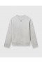 Stella Mccartney Logo Charm Sweatshirt Gray Mélange | Women Sweatshirts And T-Shirts
