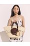 Stella Mccartney Logo Raffia Crochet Large Tote Bag Natural | Women Shoulder Bags