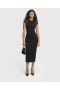 Stella Mccartney Miracle Short-sleeve Compact-knit Dress Black | Women Dresses