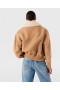Stella Mccartney Plush Teddy Bomber Jacket Camel | Women Coats And Jackets