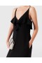 Stella Mccartney Ruffle Tier V-neck Dress Black | Women Dresses