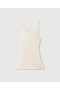 Stella Mccartney Sheer Ribbed Kelsun™ Tank Top Buttercream | Women Knitwear