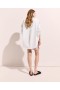 Stella Mccartney Short Sleeve Paneled Shirt Pure White | Women Shirts And Tops