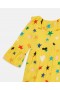 Stella Mccartney Star Print Long-sleeve Dress Yellow | Kids Dresses & Jumpsuits