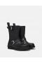 Stella Mccartney Trace Buckle-strap Biker Boots Pitch Black | Women Boots