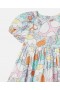 Stella Mccartney Woodland Print Short Sleeve Dress And Bloomers Set Blue | Kids Baby Girls