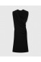 Stella Mccartney Wrap-over Midi Dress Black | Women Dresses