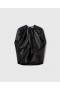 Stella Mccartney Wrapped Cape-front Ruched Top Black | Women Shirts And Tops