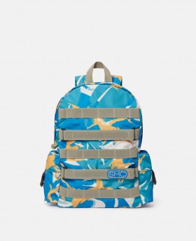 Stella Mccartney Camouflage Pattern Backpack Blue | Kids Shoes And Accessories