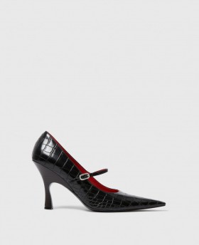 Stella Mccartney Elsa Pointed-toe Pump Black | Women Heels
