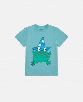 Stella Mccartney Frog Graphic Crewneck T-shirt Blue | Kids T-Shirts And Sweatshirt