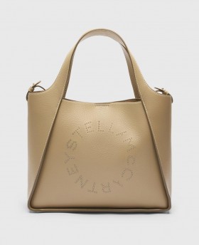 Stella Mccartney Logo Top Handle Crossbody Tote Bag Bamboo | Women Tote Bags