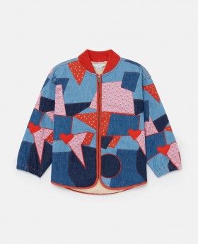 Stella Mccartney Patchwork Denim Jacket Multicolor | Kids Outerwear