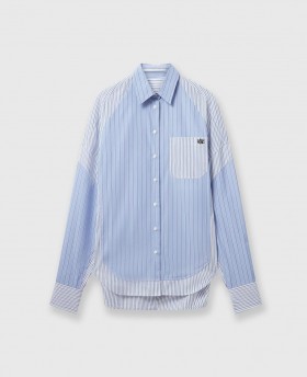Stella Mccartney Striped Boyfriend Shirt Blue | Women Matching Separates