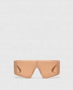 Stella Mccartney Translucent Square Sunglasses Rose Beige Pink | Women Sunglasses