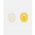 Stella Mccartney 2 Pack Of Chick Pattern Bibs Yellow And White | Kids Baby Boys