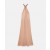 Stella Mccartney Chain Halterneck Satin Maxi Dress Nude Pink | Women Dresses