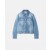 Stella Mccartney Falabella Chain Light Wash Denim Jacket Mid Blue | Women Denim