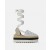 Stella Mccartney Gaia Platform Espadrilles Silver | Women Espadrilles
