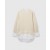 Stella Mccartney Hybrid Shirting V-neck Sweater Natural | Women Knitwear