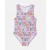 Stella Mccartney Lettering Print Swimsuit Purple | Kids Swimwear