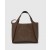Stella Mccartney Logo Top Handle Crossbody Tote Bag Chocolate Brown | Women Stella Icons
