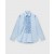 Stella Mccartney Ruffled Panel Oxford Shirt Sky Blue | Women Shirts And Tops