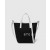 Stella Mccartney Smc Bananatex® Crossbody Tote Bag Black And White | Women Top-Handle Bags