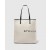 Stella Mccartney Smc Canvas Large Tote Bag Ecru And Black | Women Tote Bags