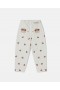  Calça jeans Stella McCartney Cherry Bordada Creme | Calças e shorts infantis