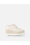  Plataformas Stella McCartney Elyse Brancas | Anabela Feminina