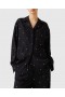  Camisa oversized Stella McCartney sem chumbo com cristais, preta | Camisas e blusas femininas