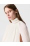  Blusa Stella McCartney branca com mangas bufantes e pregas | Camisas e blusas femininas