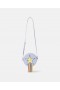 Bolsa transversal Stella McCartney com estampa de estrela e franjas roxa | Sapatos e acessórios infantis