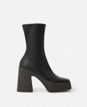  Botas de cano curto Stella McCartney pretas | Botas femininas